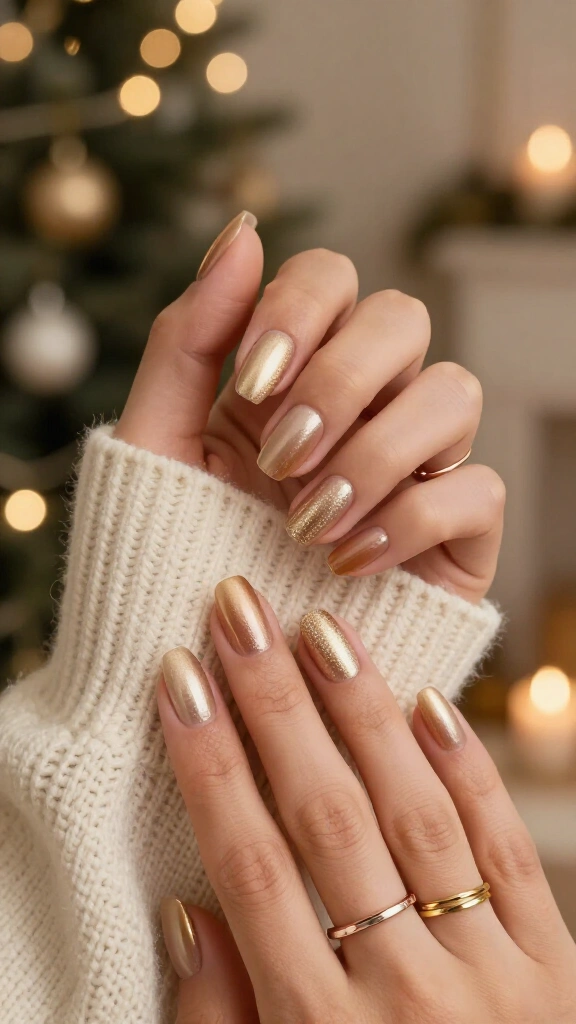 Molten Champagne Shimmer