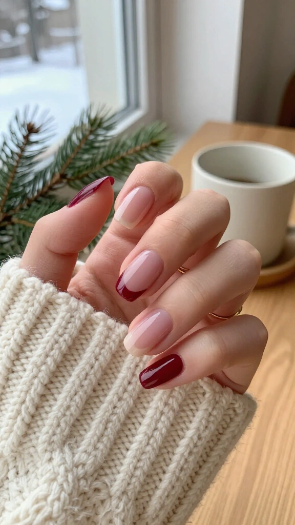 Barely-there berry half-moons