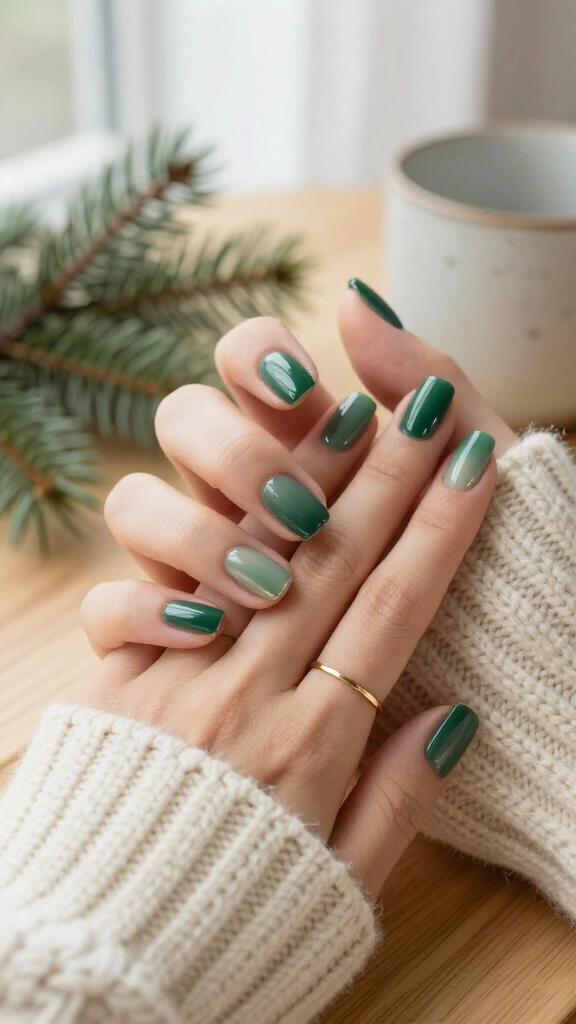 Sheer glazed fir green