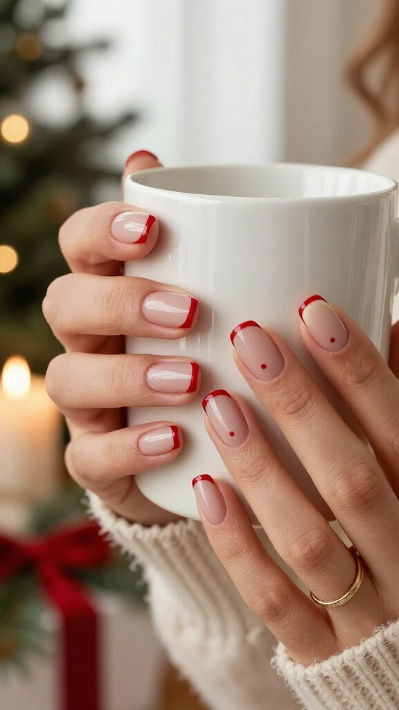 Micro-French peppermint edge