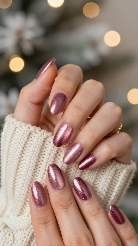 Pink Velvet Cat-Eye Shimmer