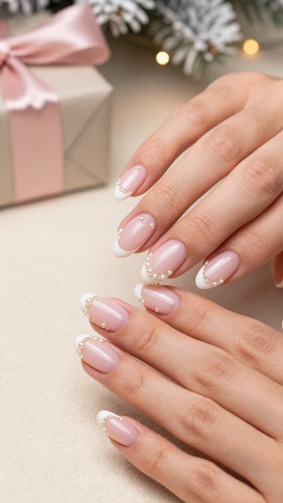 Pastel French with Micro Pearls