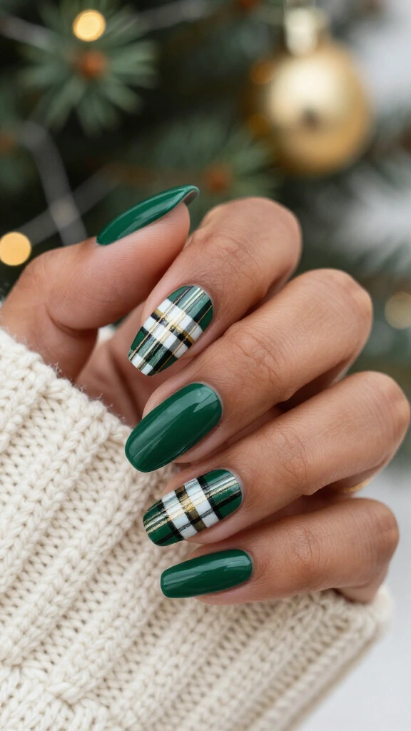 Emerald Tartan Plaid Accents