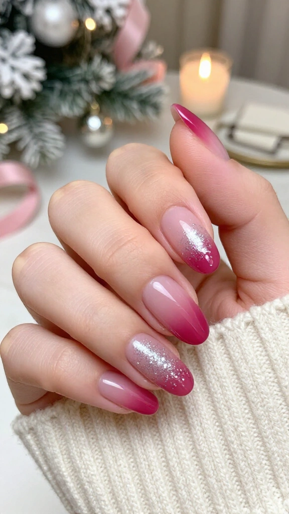 Glitter Gradient Pink Ombré