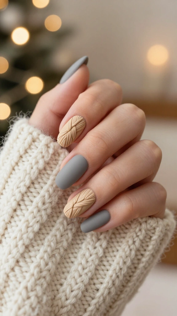 Cozy Cable-Knit Sweater Texture