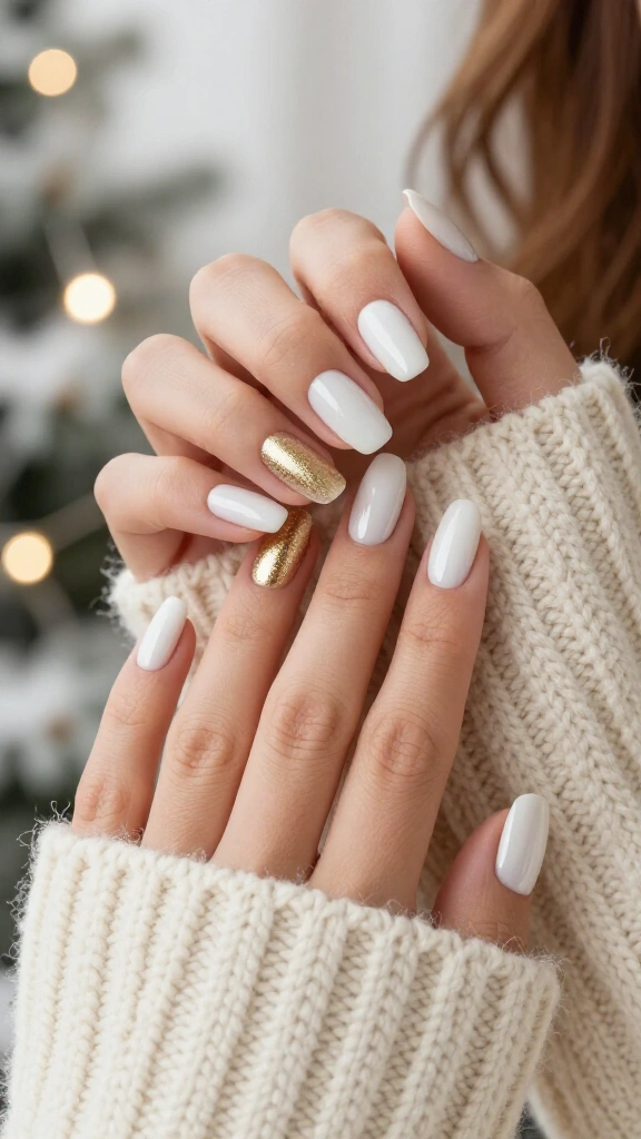 Frosted Porcelain White with Textured Gold Dust