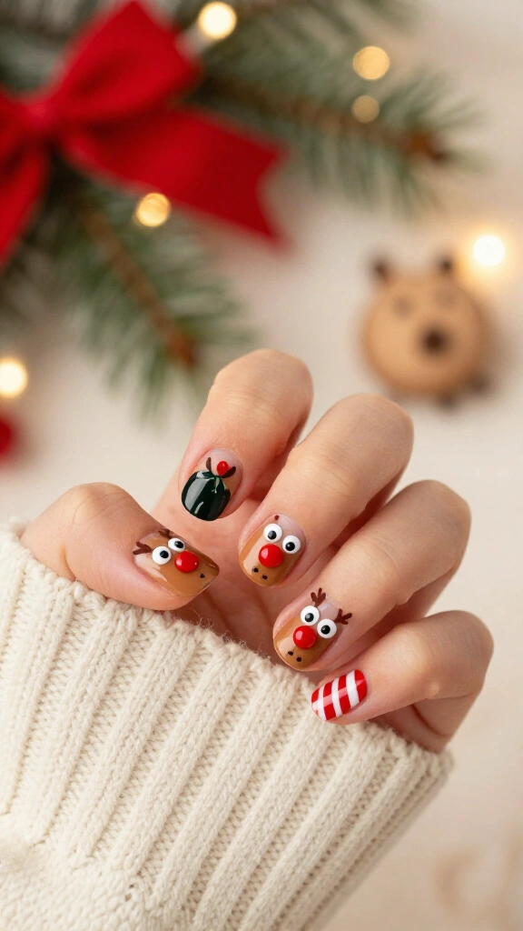 Rudolph the Red-Nosed Reindeer nails