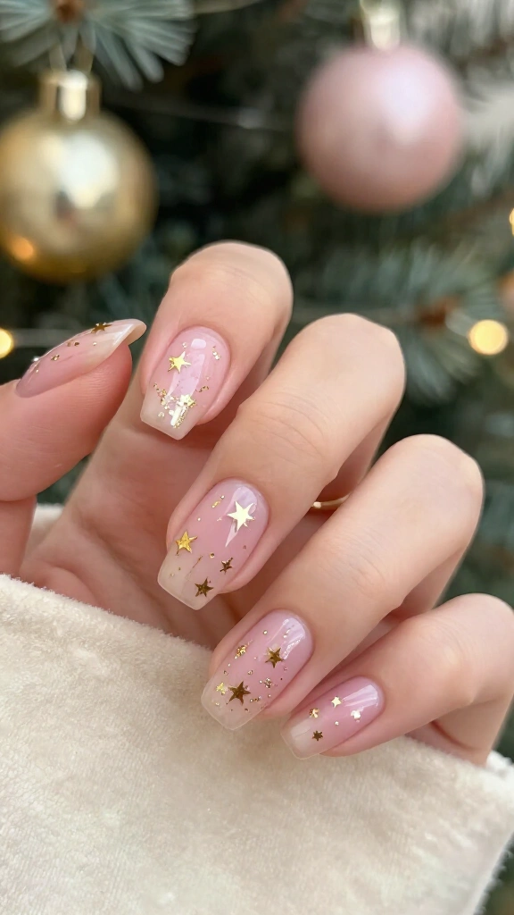 Strawberry Milk with Gold-Flecked Stars