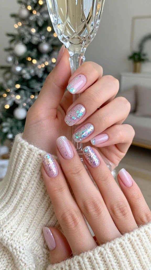 Icy Pink Fine Glitter Confetti