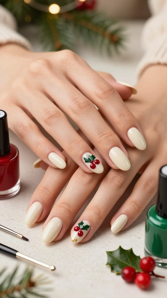 Holly berry micro-dots