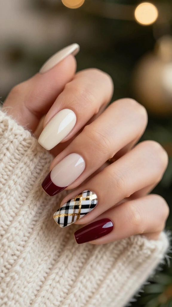 Modern plaid accent band