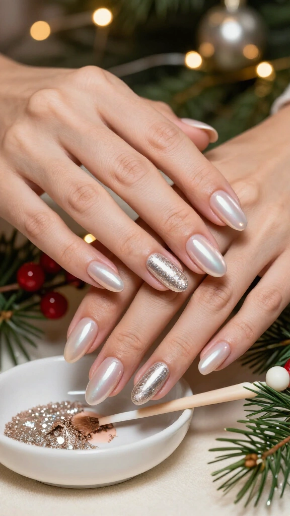 Glazed donut holiday chrome