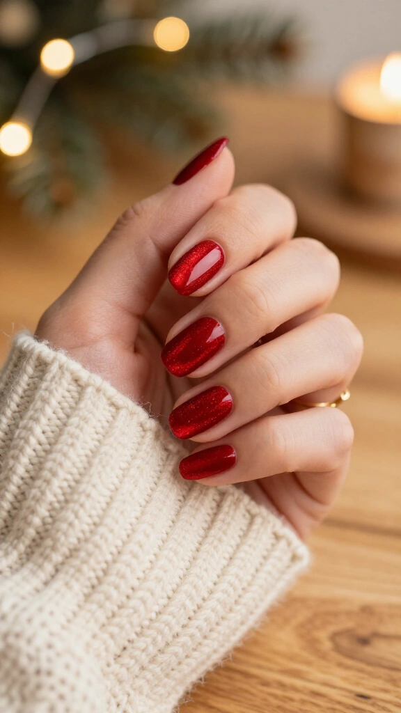 Festive Crimson Velvet Gloss
