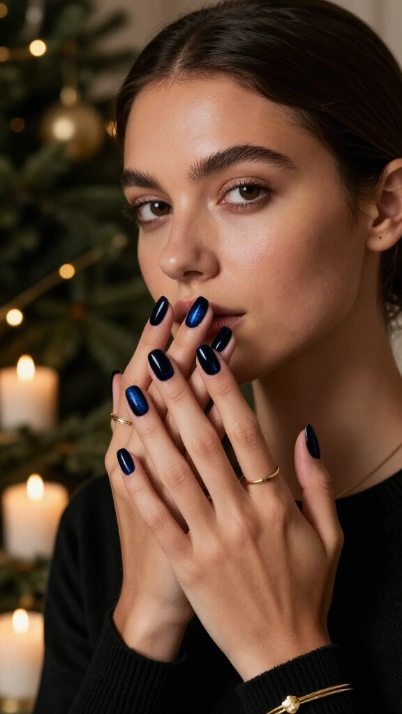 Midnight Navy Velvet