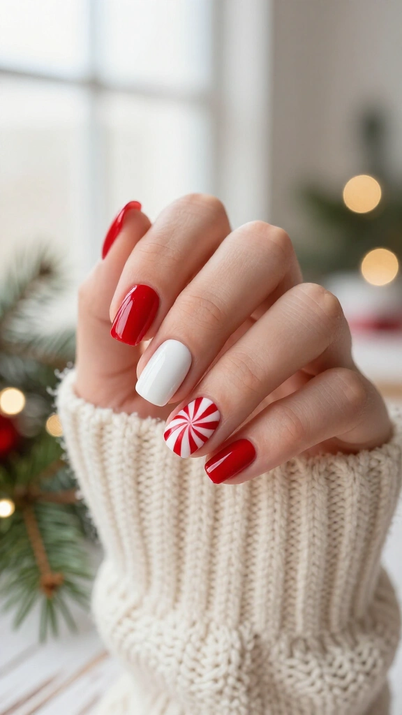 Peppermint Swirl Accent