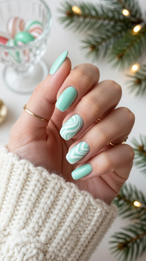 Mint Green Candy Swirl Extravaganza