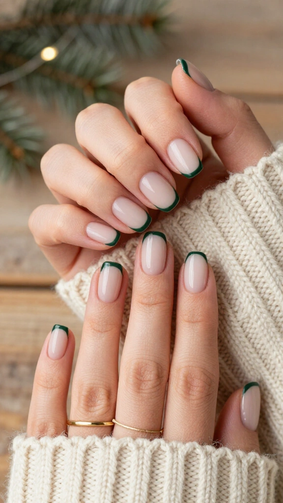 Clean evergreen micro-cuffs