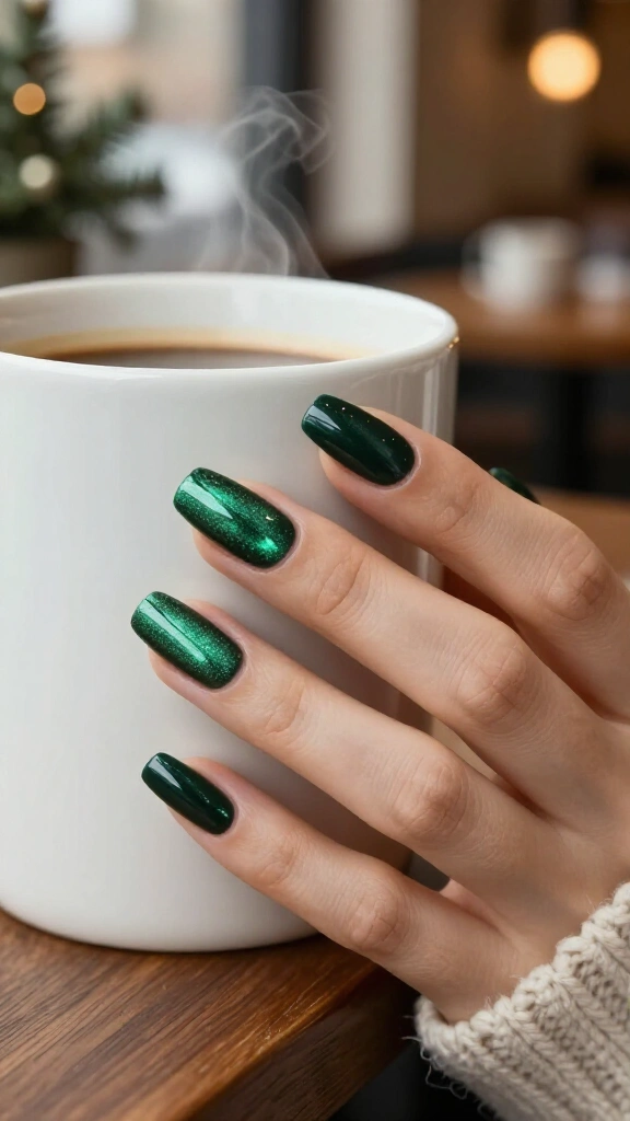 Frosted Emerald Velvet