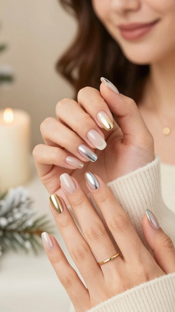 Subtle chrome half-moons