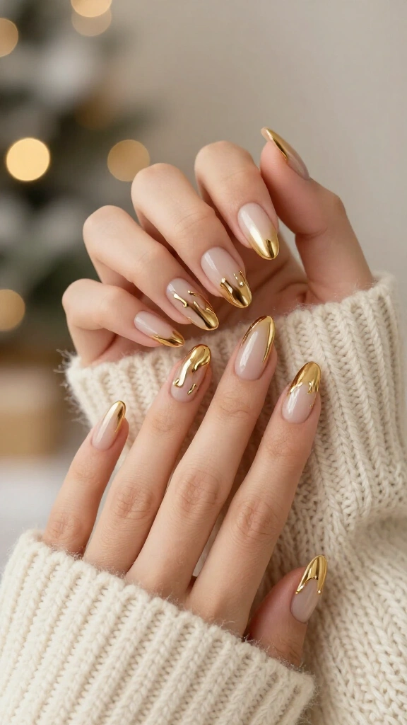 Molten Liquid Gold Accents