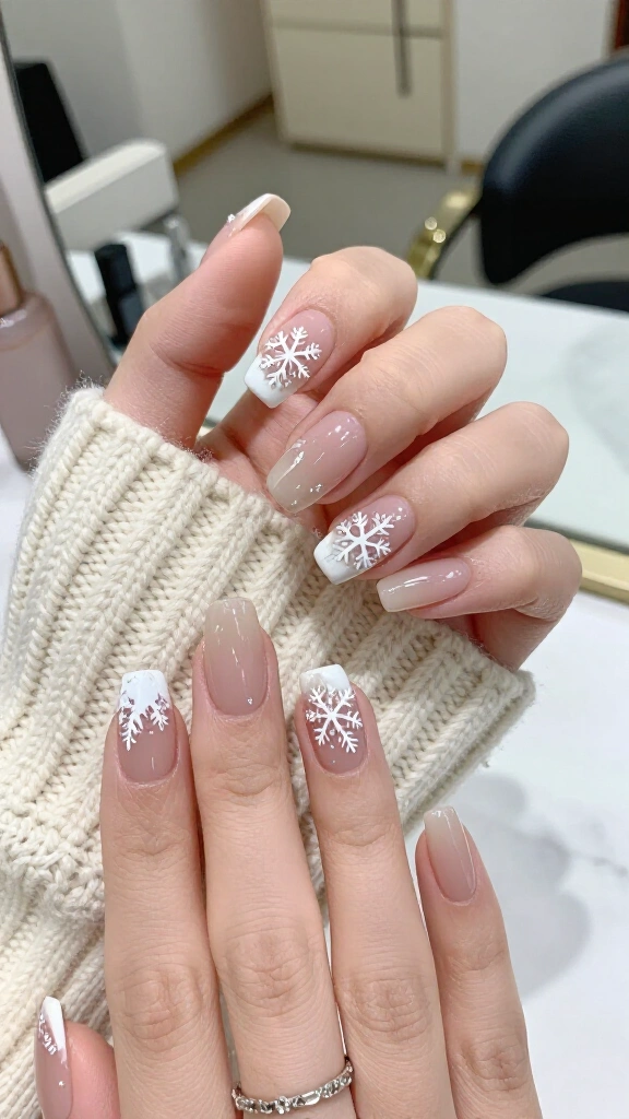 Icy Micro-Snowflake Cutouts