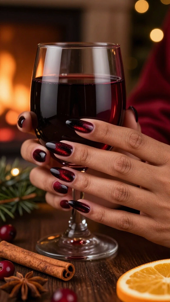 Mulled Wine Velvet Cat-Eye