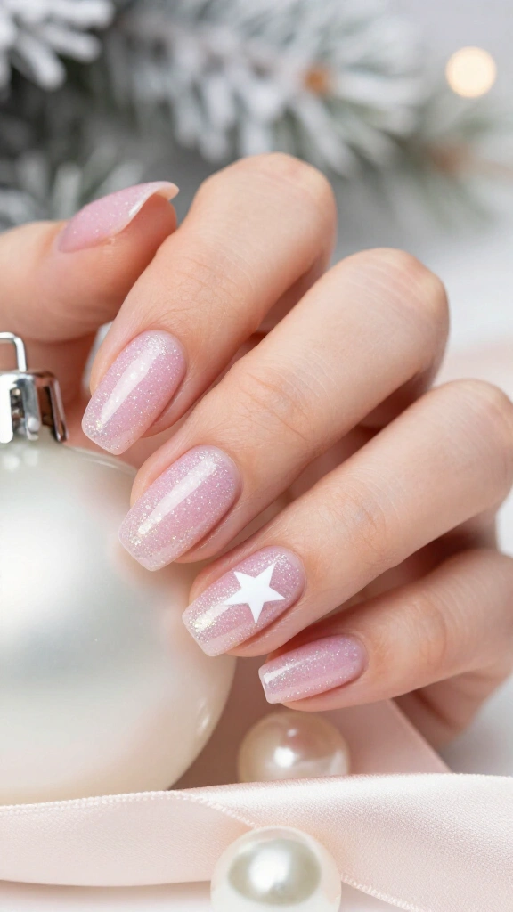 Pastel Pink Winter Sparkle Dust