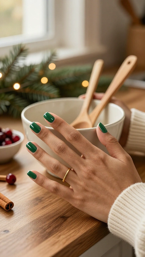 Matte Hunter Green with Patent Leather Tips