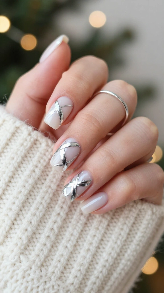 Silver Chrome Ribbon Wraps