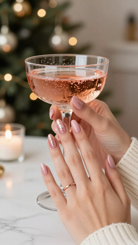 Sparkling rose prosecco