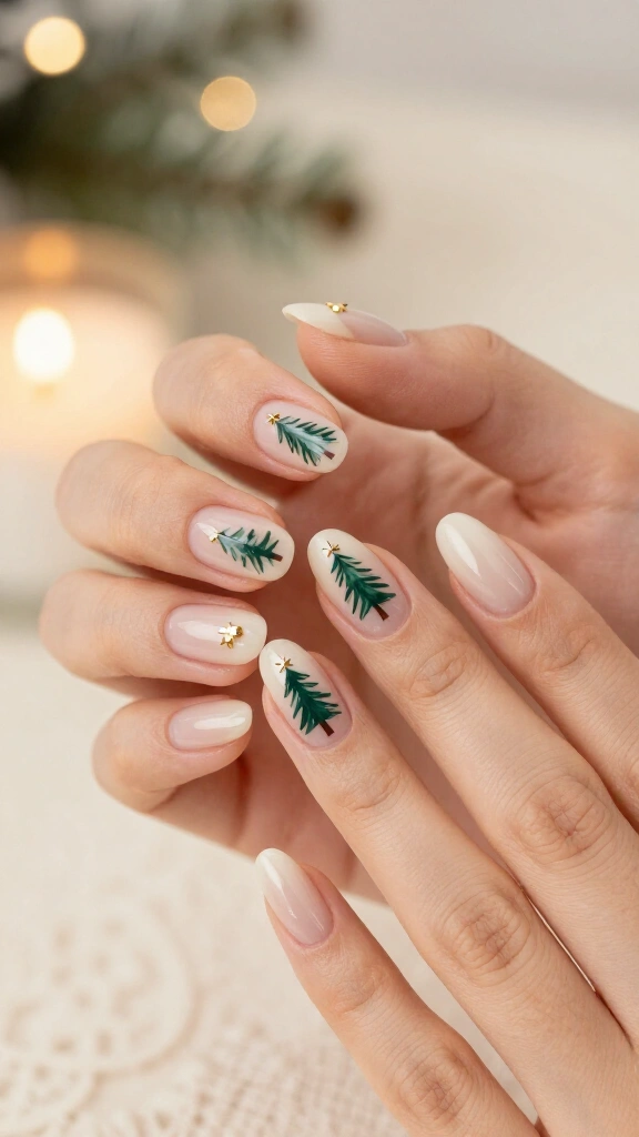 Hand-Painted Micro Christmas Trees