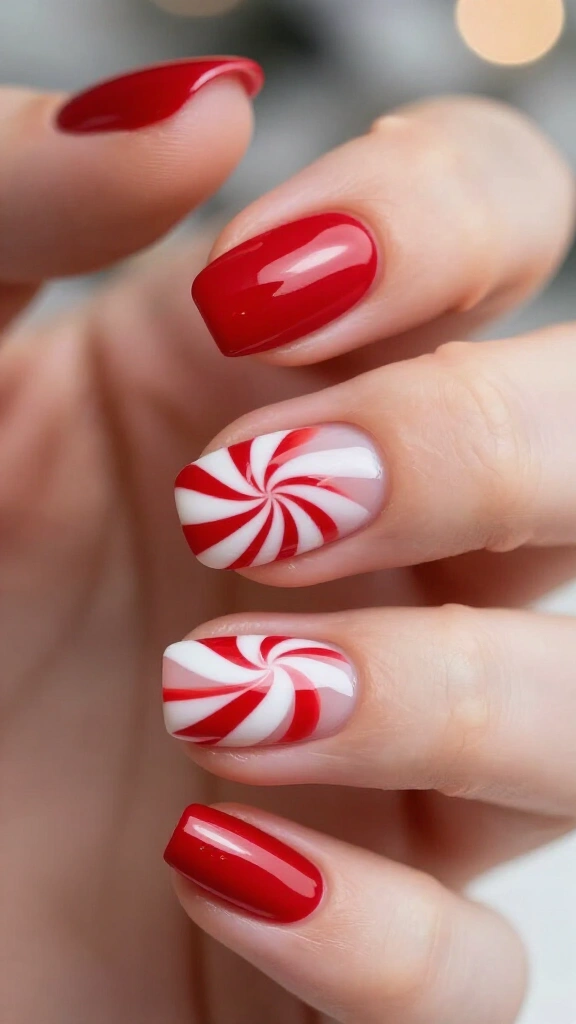 Peppermint Swirl Accent Details
