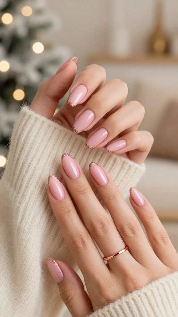 Frosted Rose Gold Cuticle Cuffs