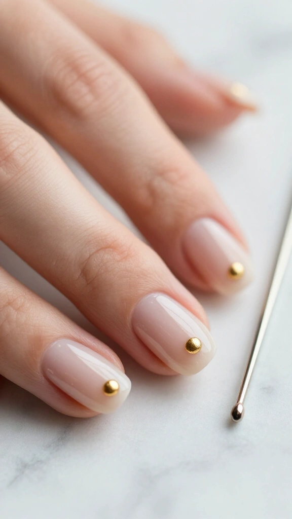 Gold Dot Minimalist French