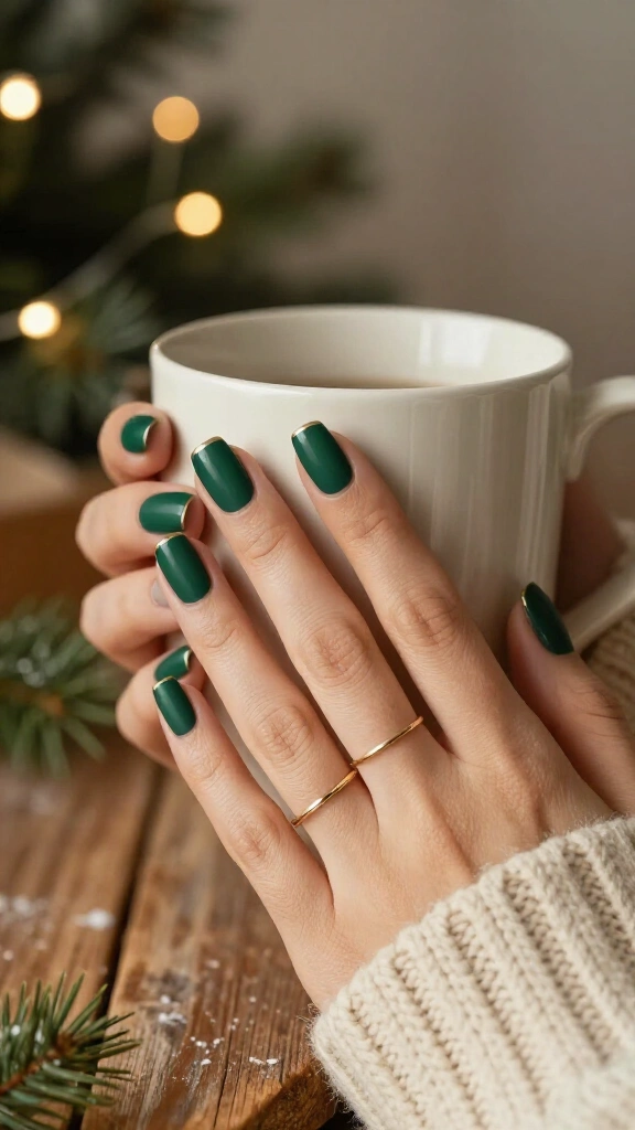 Matte Forest Green with Glossy Tips