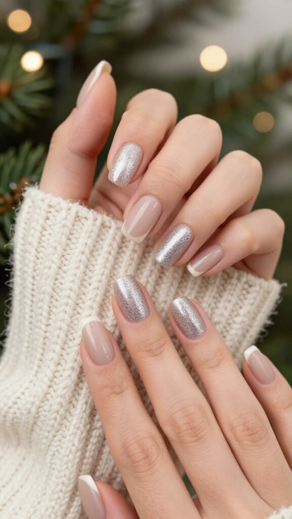 Silver Shimmer Cuticle Half-Moons