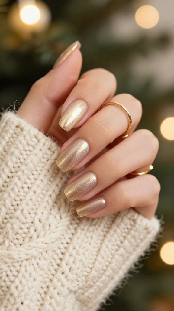 Champagne Cat-Eye Magnetic Velvet