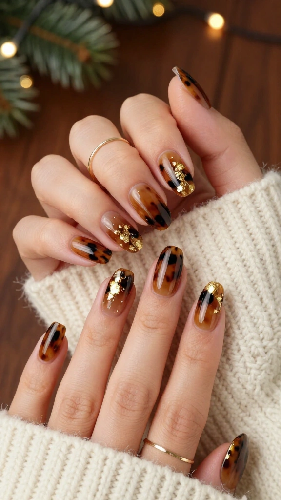 Tortoiseshell with Gold Leaf Accents