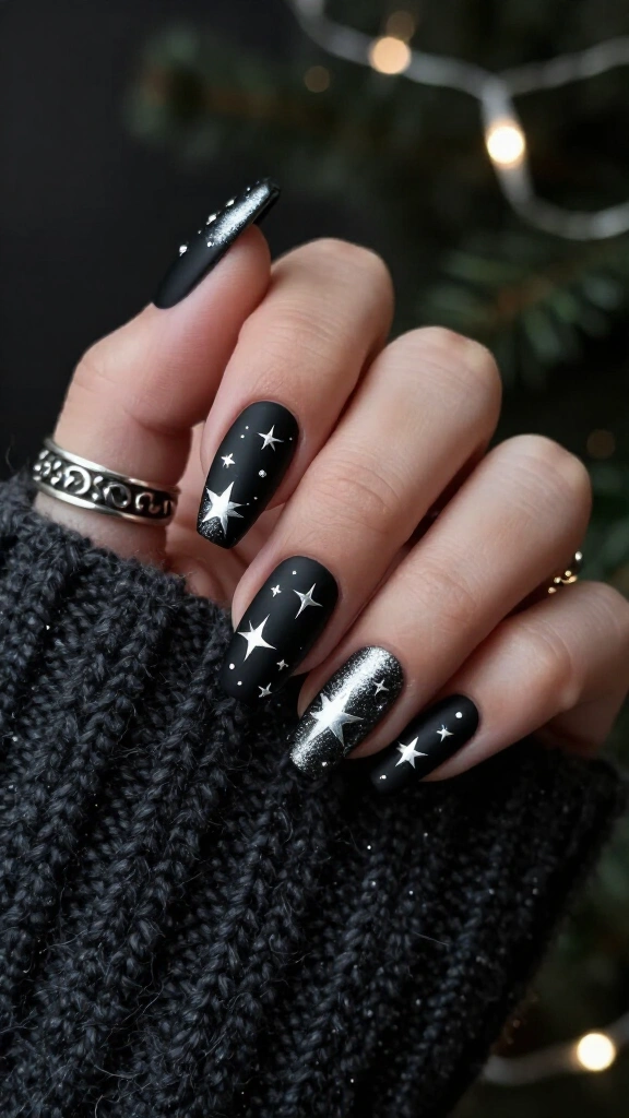 Midnight Starry Goth Sky