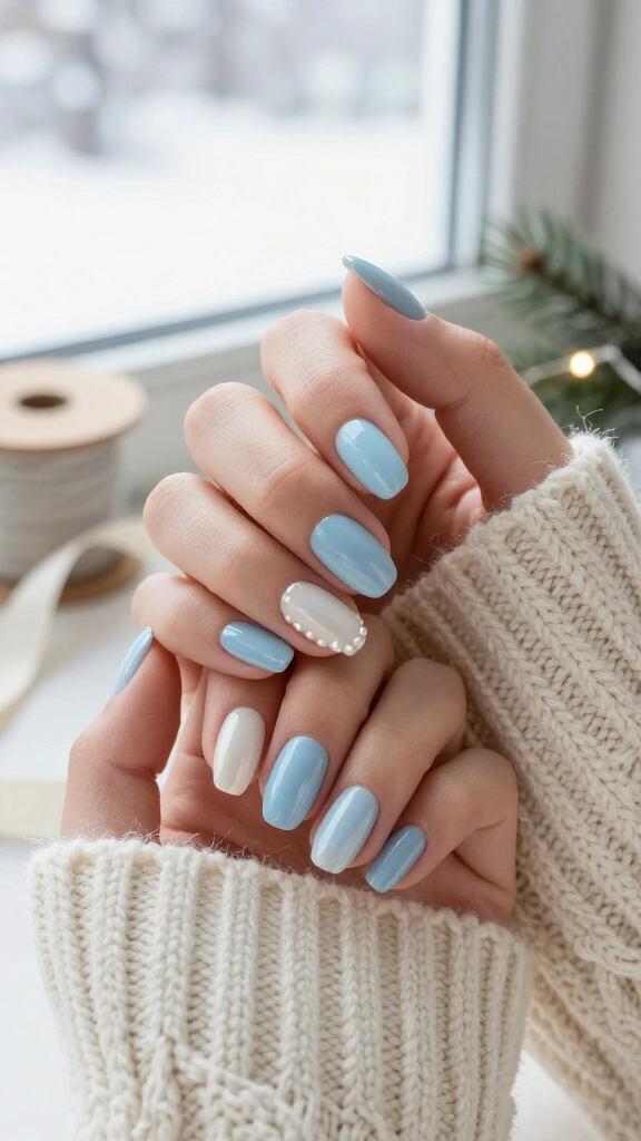 Baby Blue & Pearl Winter Wonder