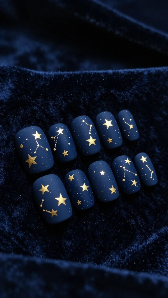 Matte Celestial Starry Night