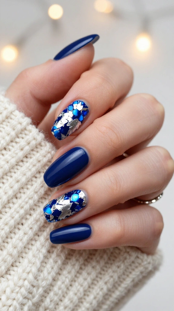 Electric Blue Foil Shreds