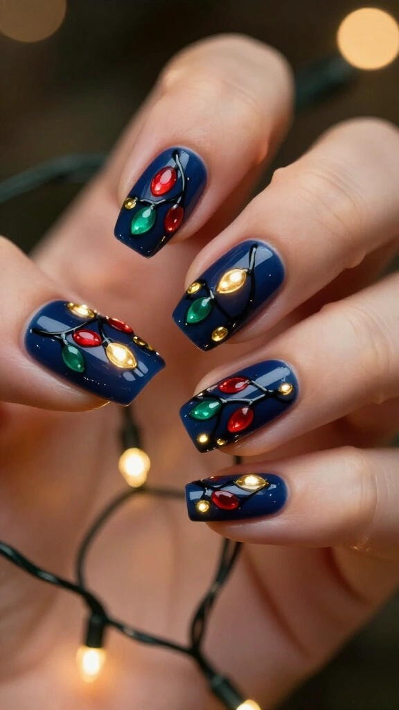 Midnight Blue String Lights