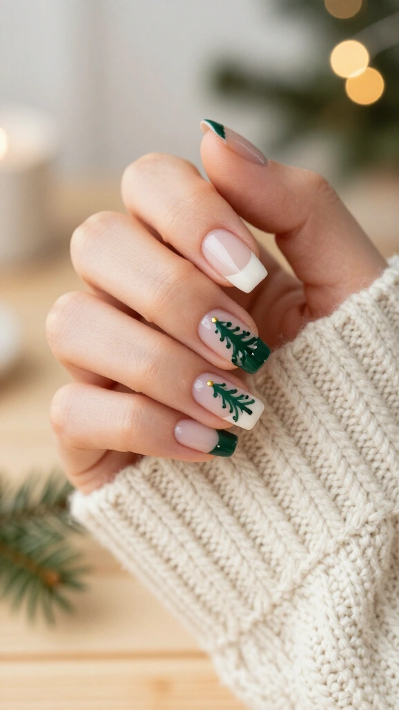 Dot-Tool Evergreen Christmas Trees