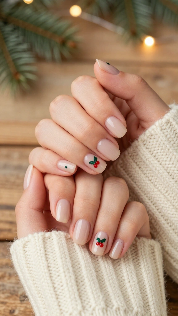 Holly Berry Cuticle Accents
