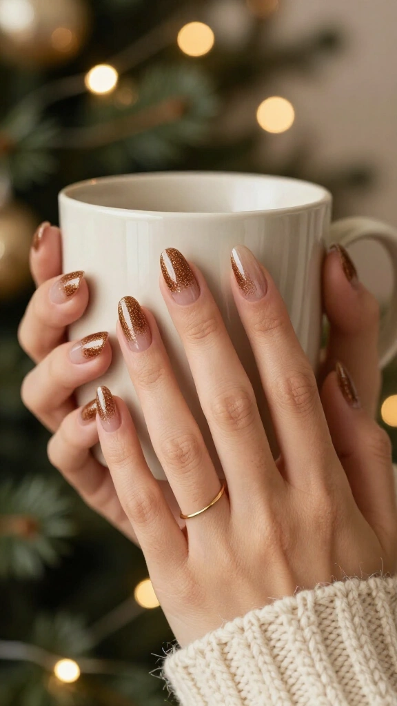 Brown Sugar Glitter Fade