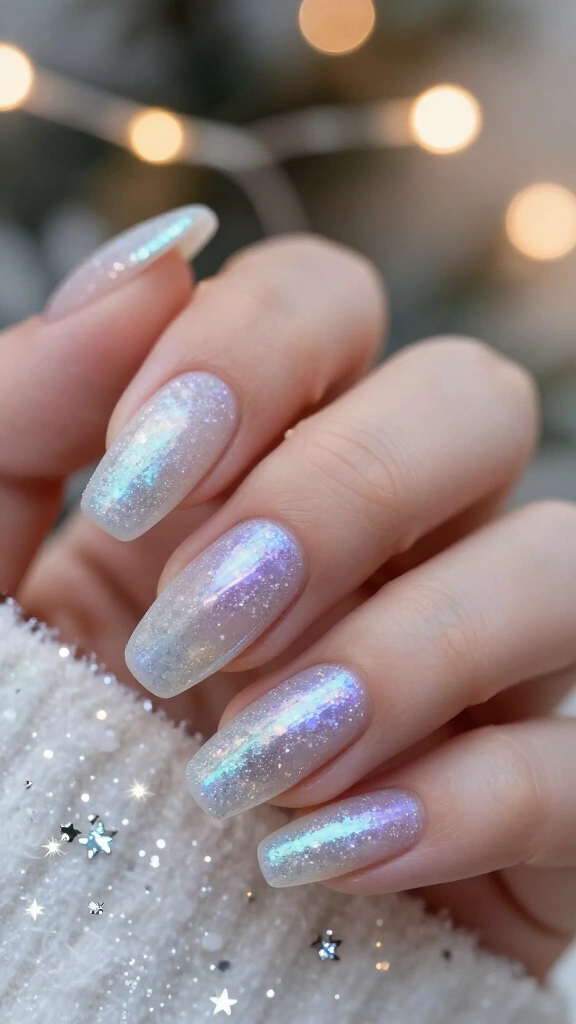 Frosted glass nails