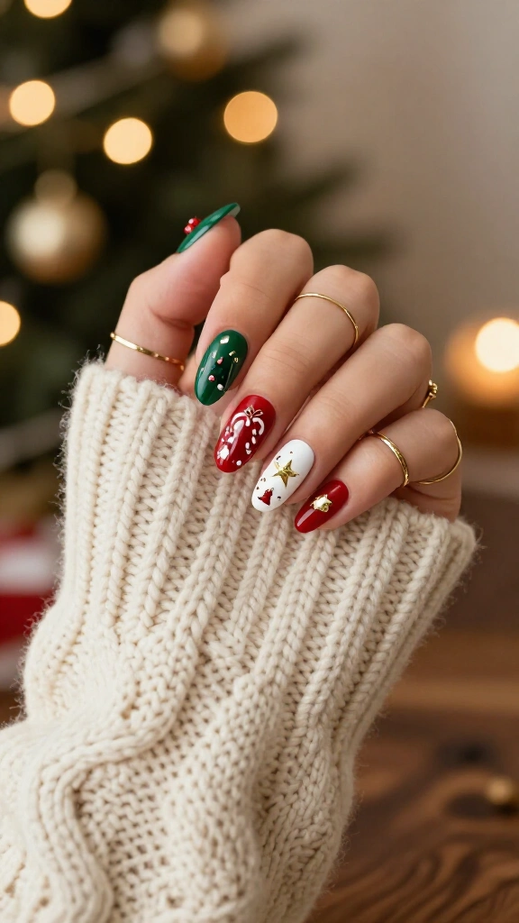 Advent calendar nails