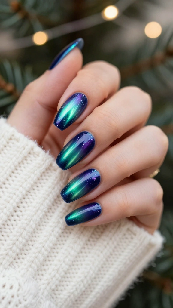 Northern lights nails