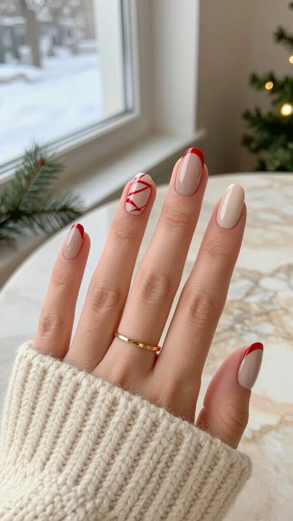 Modern candy cane micro-lines